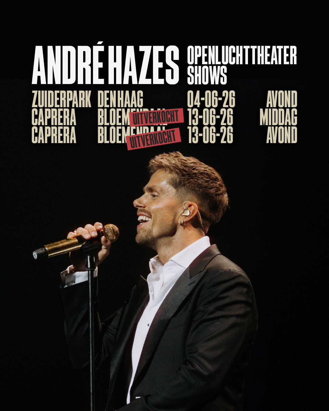 André Hazes live in Openluchttheaters - André Hazes